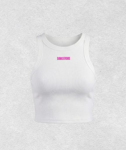 "Dangerous" Snow Washed Tank Top